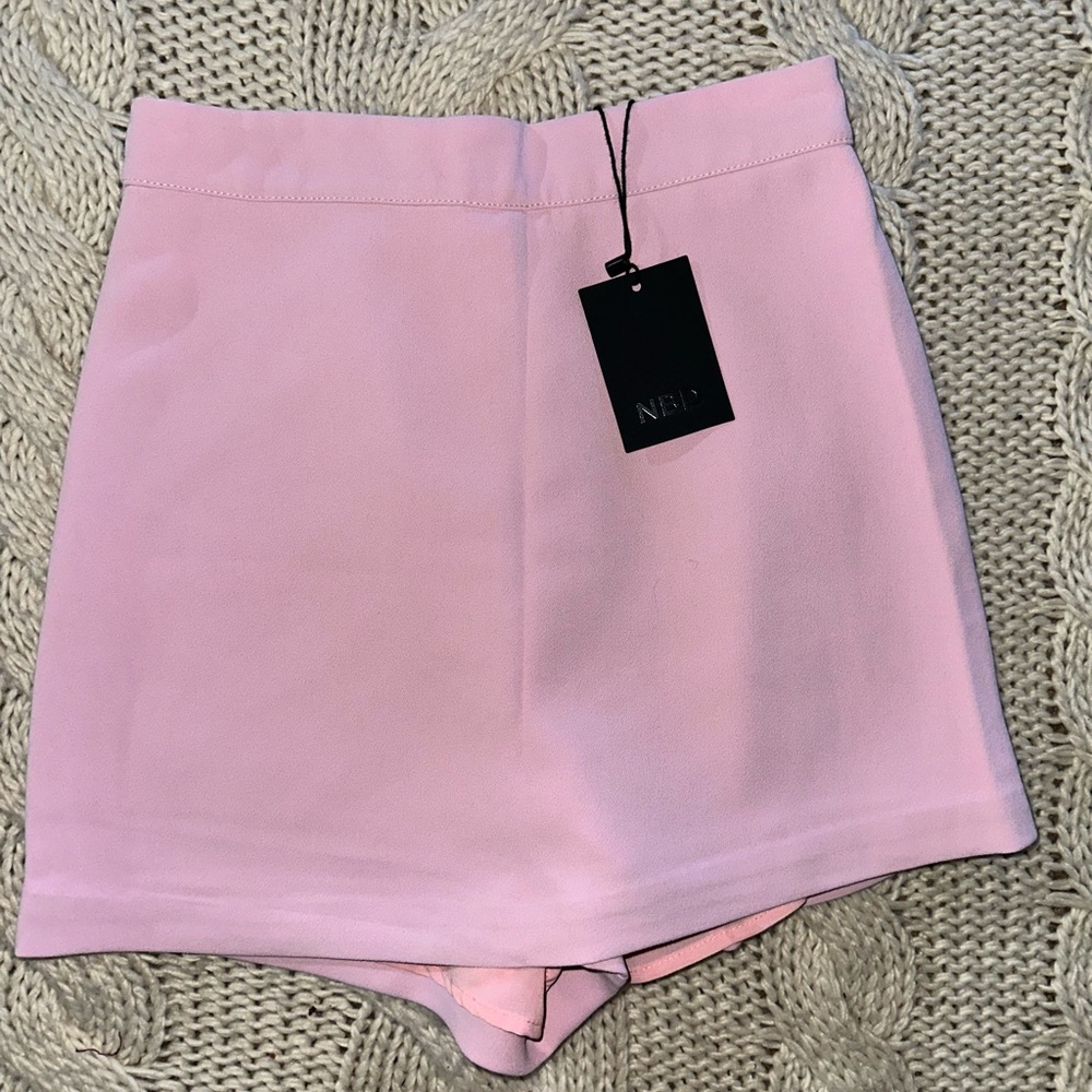 NBD Ronan pink mini skirt New